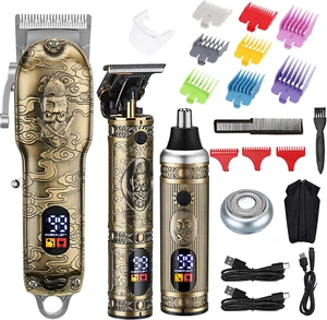 Hair Clippers for Men Cordless Hair Trimmer Beard Trimmer/Nose Trimmer Professio - Picture 1 of 7