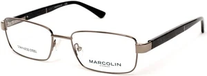 Marcolin Eyewear MA3015 008 Silver Men Wide Metal Eyeglasses Frame 54-18-145 - Picture 1 of 1