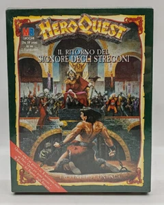 HEROQUEST SIGNORE DEGLI STREGONI MB GAME WORKSHOP VINTAGE '90 MINT IN BOX SEALED - Picture 1 of 9