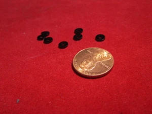 Nylon Black Washer, No. 1 Screw, .219" OD x .084" ID x .025 Thick, 50 Pcs - Picture 1 of 1