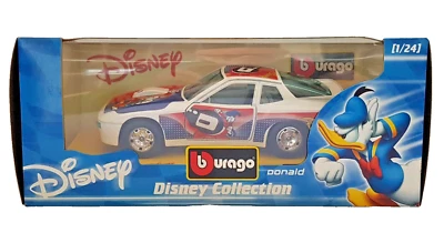 Burago 2217 " Porsche 924 Turbo Donald" Scala 1/24 Disney Collection 2004 Decals - Immagine 1 di 4