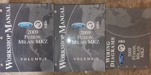 2009 Ford Fusion Malian MKZ Service Manual Set of 3 - Foto 1 di 1