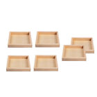 6 Holz-Puzzle-Sortierschalen, unfertig, 16 Stück Kapazität, tragbar.