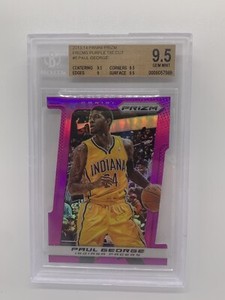 2013 -14 Panini Prizm #8 Paul George Purple Die Cut /49 BGS 9.5 Gem Mint