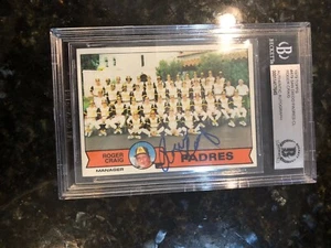 Roger Craig Autógrafo Firmado 1979 Topps Padres Beckett Certificado Auto Losa - Imagen 1 de 1