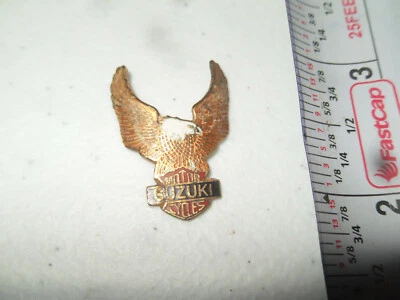 Vintage Suzuki Motorcycle Badge with Eagle - Image 1 of 4