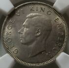 New Zealand 6 Pence Sixpence 1944 Ngc Ms 63 Unc George Vi Silver Hula Bird