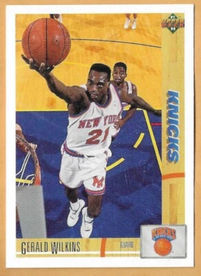 GERALD WILKINS NEW YORK KNICKS #234 UPPER DECK 1991-92 - Image 1 of 2
