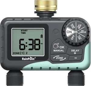 Brand New, Unopened 2 Zone Hose Timer for Yard with Brass Inlet,Watering Timer - Picture 1 of 1