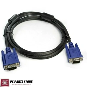 6 Fuß VGA-Stecker auf Stecker 15 Pin Blau Laptop LCD LED Monitor TV Video Display Kabel - Bild 1 von 3