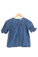 ARKET Kinder T-Shirt Gr. 140 Blau Kurzarm Casual Baumwolle
