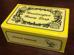 Almond Scent Handcrafted Honey Soap 5 oz / 142 g - Picture 1 of 8