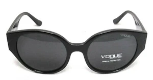 VOGUE VO 52545-S W44/87 Round Sunglasses 53-19-140 3N Black NEW - Picture 1 of 9