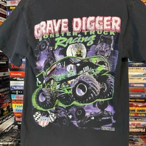 Vintage Grave Digger Black Tshirt Gift For Men Women Reprint AN43105 - Picture 1 of 3