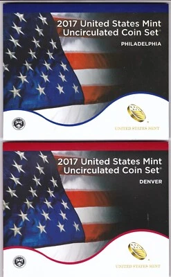 2017 P & D US Mint Set Uncirculated 20 Coins OGP Original Mint Packaging - Image 1 of 3