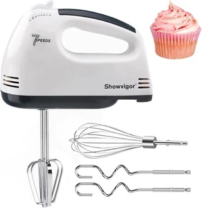 Hand Mixer Electric Kitchen Aid Mixer Handheld Mixer 5 Speed Cake Mixer - Picture 1 of 6