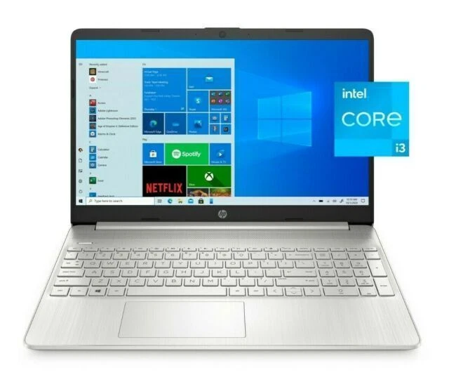 HP 15-dy2091wm 15.6" (256GB, Intel Core i3 11th Gen., 4.10GHz, 8GB) Laptop - Natural Silver - 491D1UA#ABA