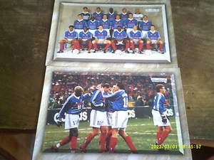 FOOTBALL 98 EQUIPE DE FRANCE ZIDANE BLANC DESAILLY LAMA 25 POSTERS OFFICIELS - Imagen 1 de 15