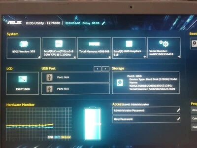 ASUS ImagineBook MJ401TA 14" 1.1GHz 4GB RAM 128GB SSD Intel m3-8100Y  - Image 1 of 4