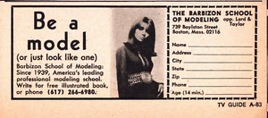 Vintage Print Ad c1971 Barbizon School of Modeling Boston MA Lord & Taylor - Picture 1 of 4