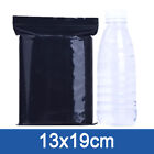 100Pcs Glossy Black 13cmx19cm/24cmx36cm PE Flat Zip Lock Pouch Bag Seal Bags