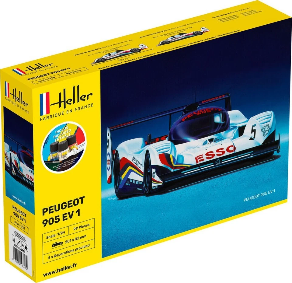 Maquette Peugeot 905 EV 1 1/24 - Heller 56718