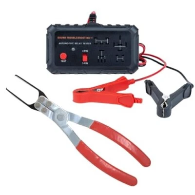 Probador de relés automotriz con extractor de relé - Herramienta de diagnóstico automático de 4 y 5 pines 12 V Foto 1 de 4