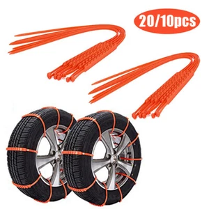 20/10X Invierno Antideslizante Cadenas para Coche Nieve Lodo Rueda Neumáticos Espesor ¬ | - Imagen 1 de 14