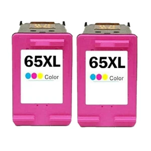 2 piezas tinta tricolor XL para HP 65 65XL Envy 5010 5020 5030 5055 DeskJet 3720 3750 - Imagen 1 de 1