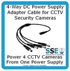 DC Power Supply Splitter  for CCTV Camera / DVR - 4 Way