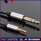 Gold Plated 3.5mm to 6.35mm Male to Male Adapter Cable for Amplifier (1.5m) FR
