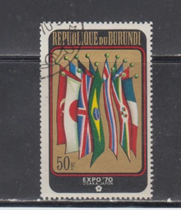 BURUNDI :  1970 - USED  - SCOTT #  335   EXPO 70 / FLAGS - Picture 1 of 1