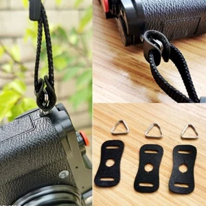 Pair Split Rings Camera Strap for Triangle D Rings Leather Protector Cover - Picture 1 of 7