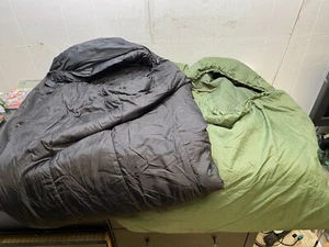 MT Military Modular Sleeping Bags System Multi Layered with Bivy Cover Woodland - Picture 1 of 11