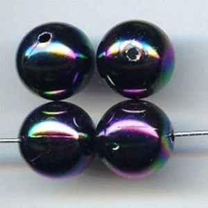 12 ACRÍLICO MÁRMOL AB ROJO DE COLECCIÓN 14mm. CUENTAS REDONDAS LISAS 5079 - Imagen 1 de 1