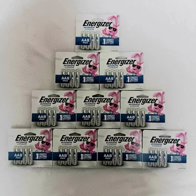 80 AA Energizer Ultimate Lithium Batteries - 10x8 NO RESERVE SET HIGH BID WINS! - Image 1 of 3