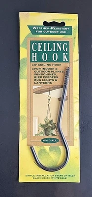 Gancho de teto AmerTac™ para pendurar plantas, lanternas, etc (interior/exterior) - NOVO - Imagem 1 de 4