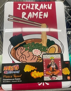 Naruto Shippuden Ichiraku Ramen 45 x 60 Fleece Throw New Cozy Anime Gift - Picture 1 of 2