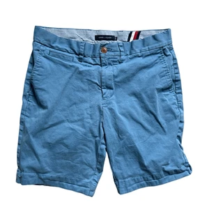 Mens Tommy Hilfiger Blue Everyday Cotton Chino Shorts - Sz 32 - Foto 1 di 2