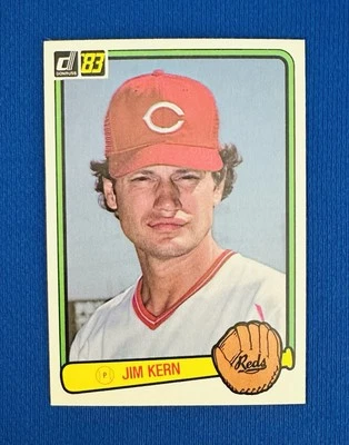 1983 DONRUSS #355 JIM KERN CINCINNATI REDS NM-MT or BETTER 3 TIME AS 651 K's - Image 1 of 2