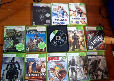 Xbox 360 Game Lot - 13 Titles incl. Skyrim, Diablo, Crysis 2, Gears of War 3... - Image 1 of 4