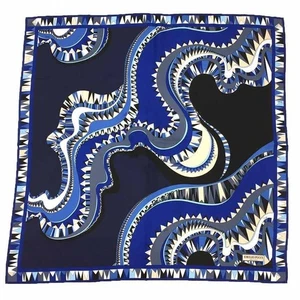Bufanda de seda Emilio Pucci negra azul multicolor aprox. 89cm Incluyendo Tarifa - Imagen 1 de 3