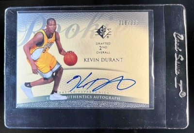 2007-08 SP Authentic Kevin Durant Retail Rookie Auto RC #18/399 SuperSonics - Image 1 of 2
