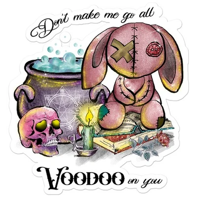 SOUTHERN STICKERZ Don't Make Me Voodoo - Vinyl Decal Sticker - Car Window Laptop - ebn9094