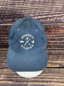 hooked & loaded blue cap hat adjustable strap solid - Picture 1 of 7
