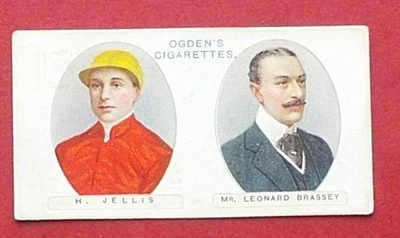 OGDENS CIGARETTE CARDS OWNERS RACING COLOURS AND JOCKEYS CARD 19 - Image 1 of 2