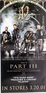 ONE ZWÖLF 112 TEIL III Album Cover Promo 12x24 flaches doppelseitiges Poster - Bild 1 von 4