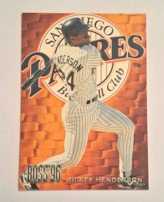 1996 Skybox Circa Boss SP Rickey Henderson #48 - San Diego Padres - Image 1 of 2