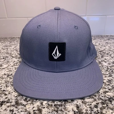 Volcom Hat Cap Snap Back Mens One Size Gray Embroidered Logo Skate Surf Cali - Image 1 of 4