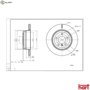 2x BRAKE DISC 250 253 FOR BMW X5/E70/F15/F85 X6/E71/E72/F16/F86 N47D20 B47D20 - Picture 1 of 9